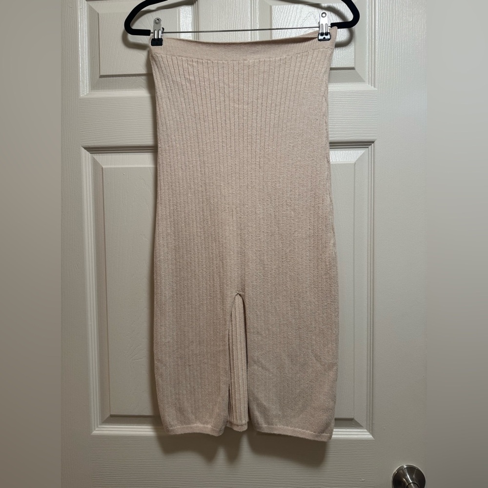 Free People Skyline Midi Skirt in Cream